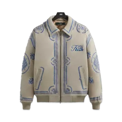 Kith Lamont Suede Coaches Jacket "Sandrift"