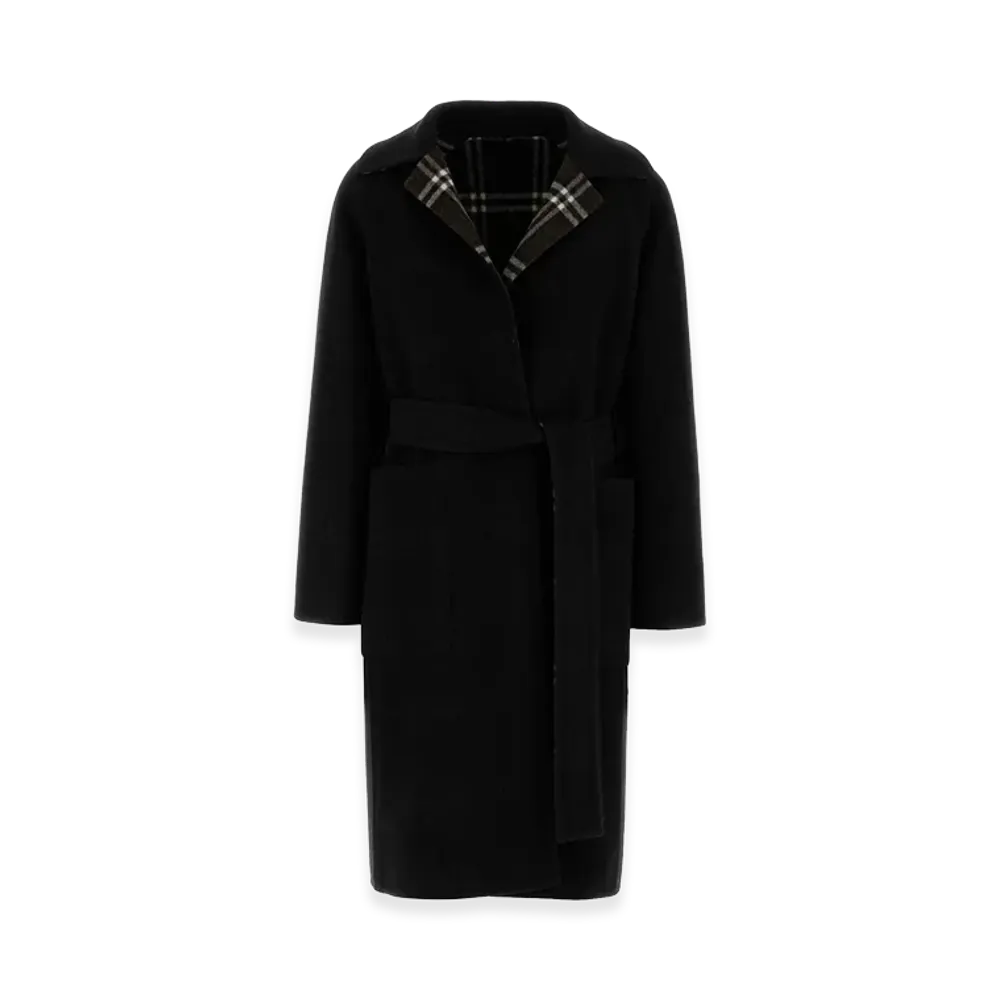 Burberry Women's Wool Reversible Coat "Black"