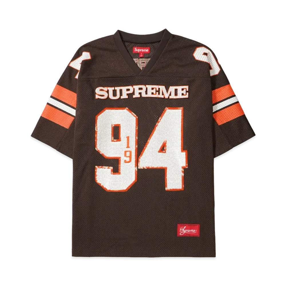 Supreme Sequin Football Jersey "Brown"