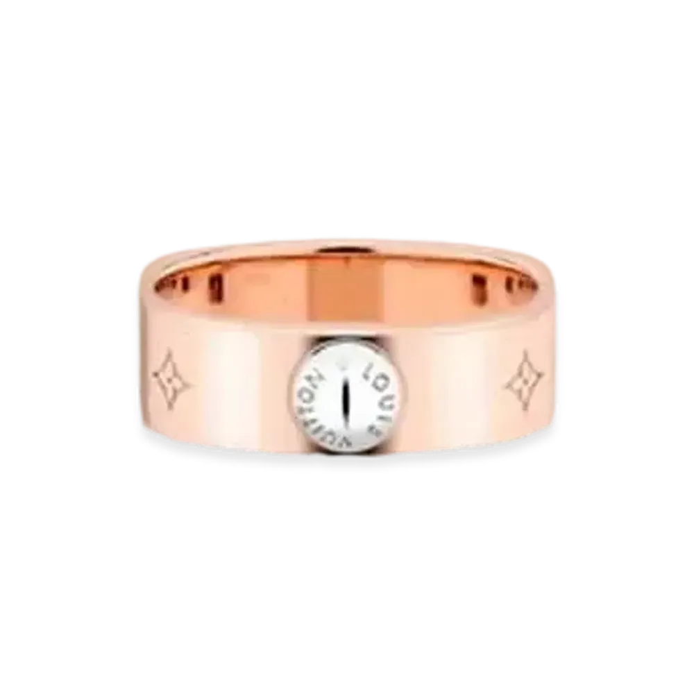 Louis Vuitton Nanogram Ring "Pink Gold"
