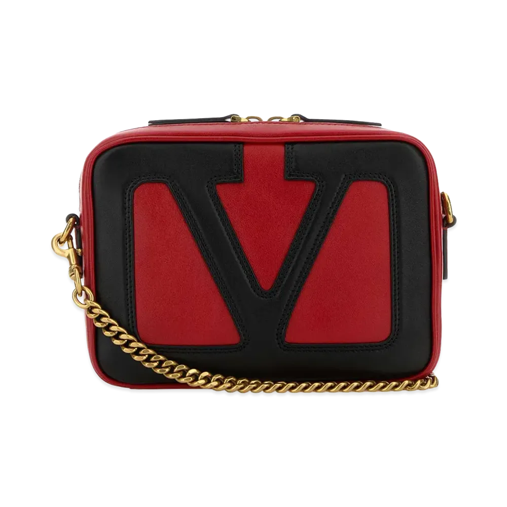 Valentino Nappa Leather Viva Superstar Crossbody Bag "Red"