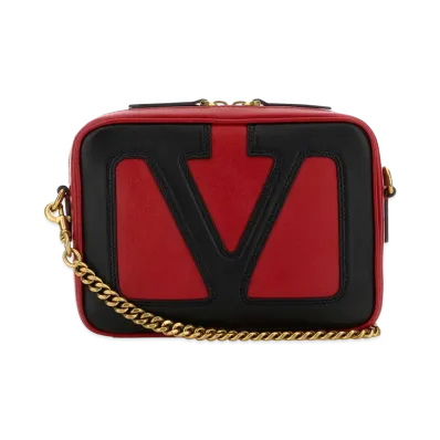Valentino Nappa Leather Viva Superstar Crossbody Bag "Red"