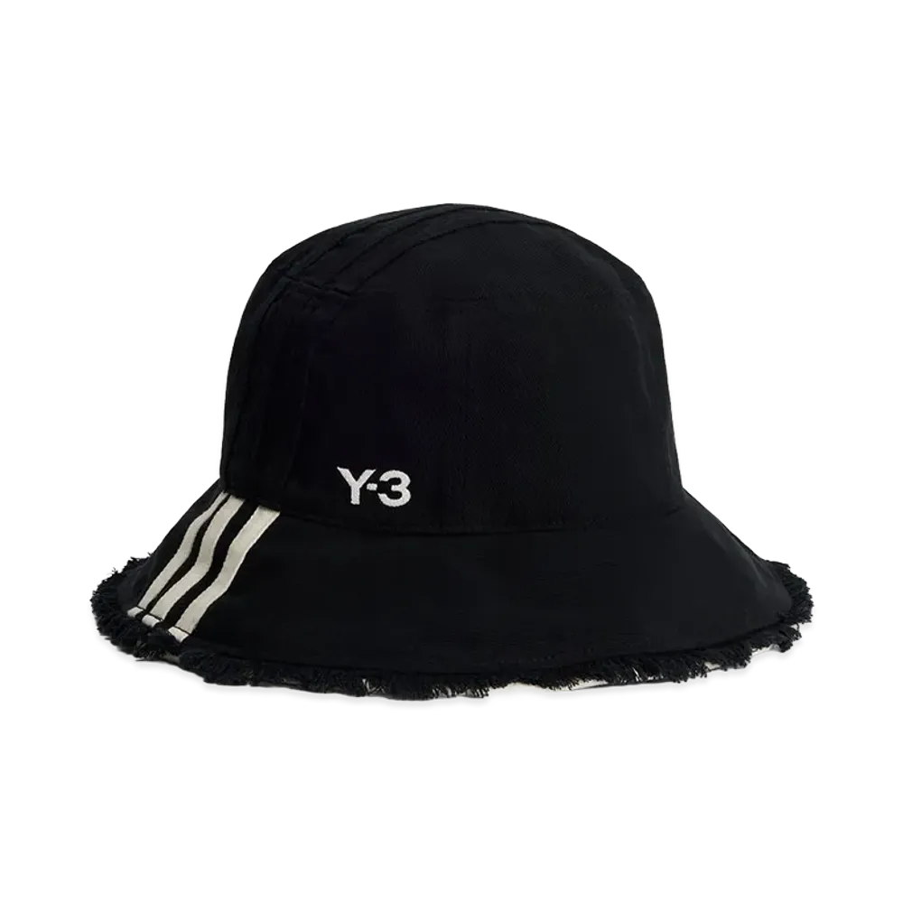 Y-3 Stripes Bucket Hat "Black"