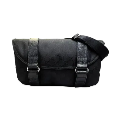 GUCCI GG Supreme Shoulder Bag "Black"