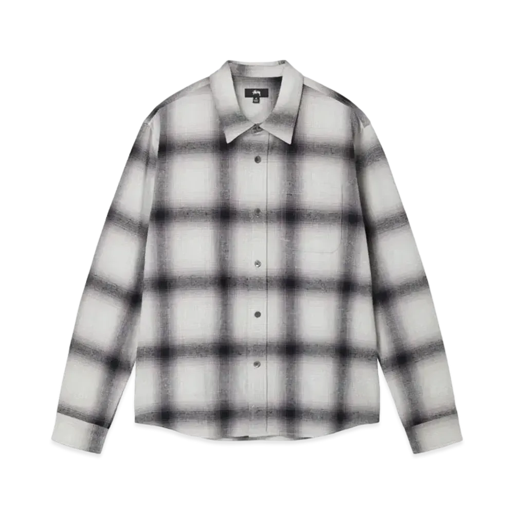Stussy Hellshire Plaid Shirt "Grey"