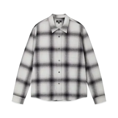 Stussy Hellshire Plaid Shirt "Grey"