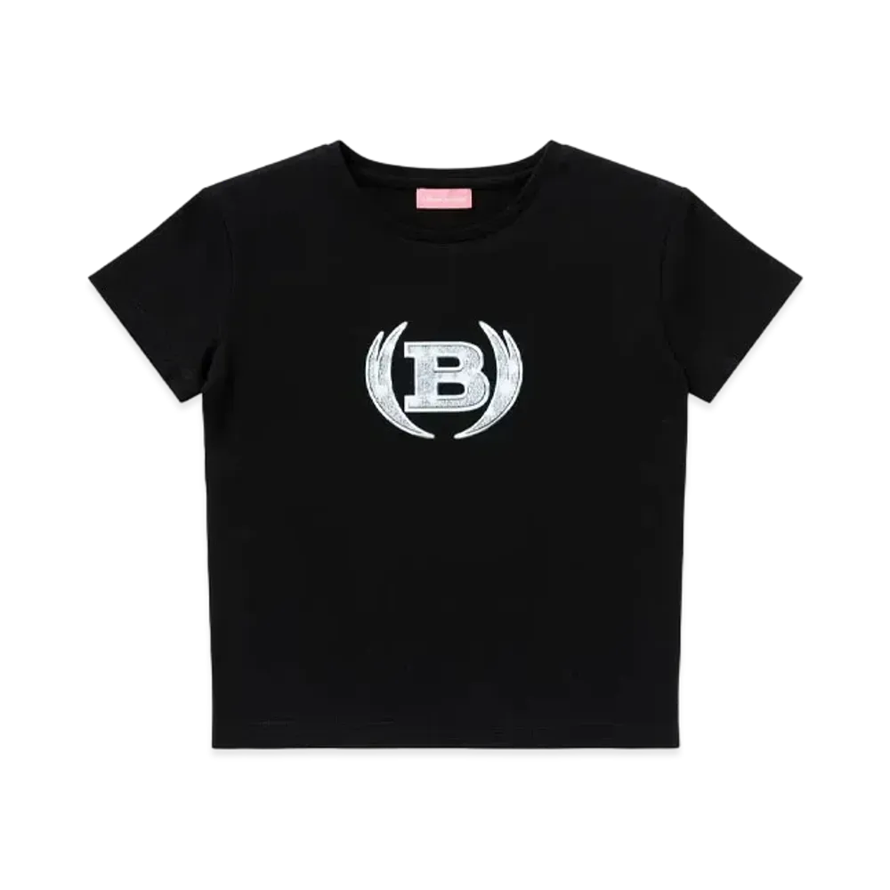 Blackeyepatch Iced Out Winged Emblem Baby Tee "Black"