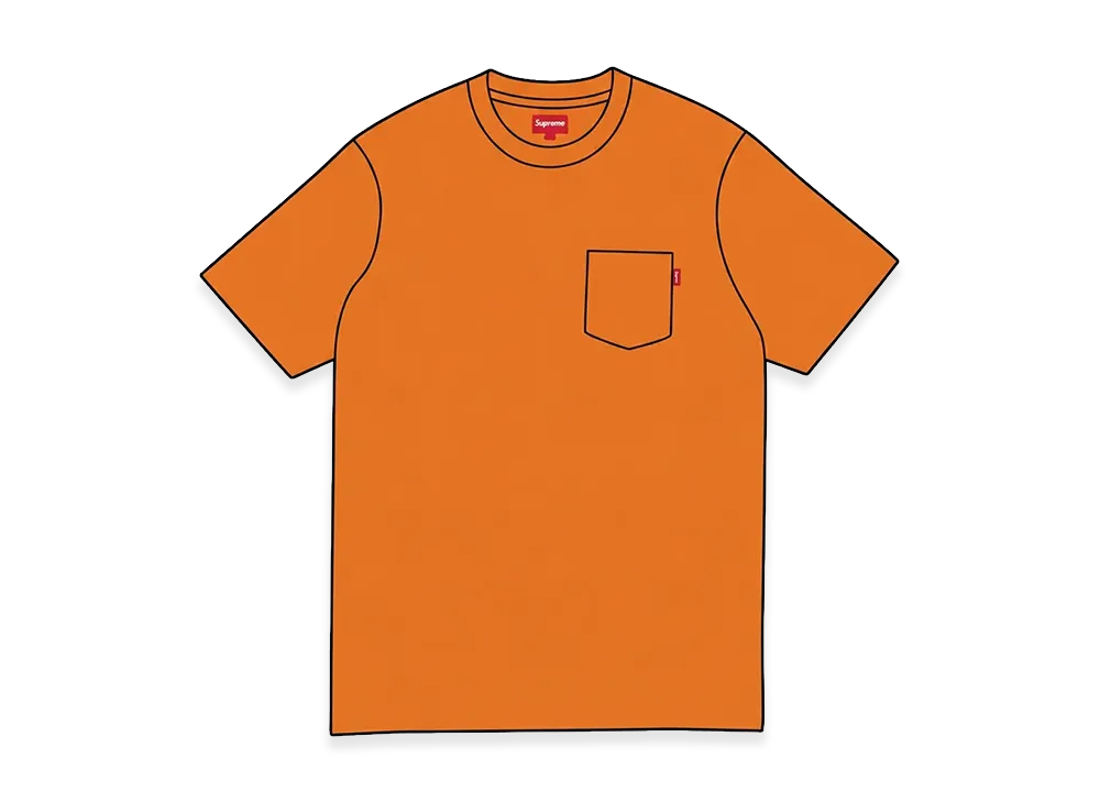 Supreme S/S Pocket Tee "Heather Orange" (17FW)