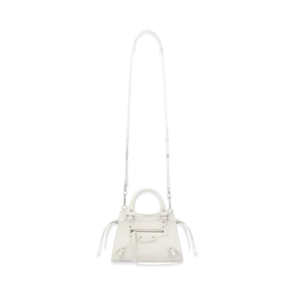 BALENCIAGA Women's Neo Classic Mini Top Handle Bag "White"