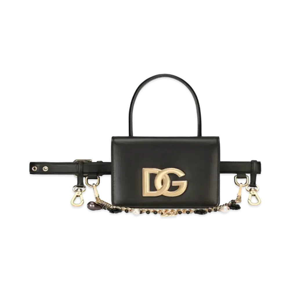 Dolce&Gabbana 3.5 Waist Pouch Calfskin "Black"
