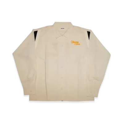 SAPEur Youngtimer Bowlingshirt "Cream/Yellow"