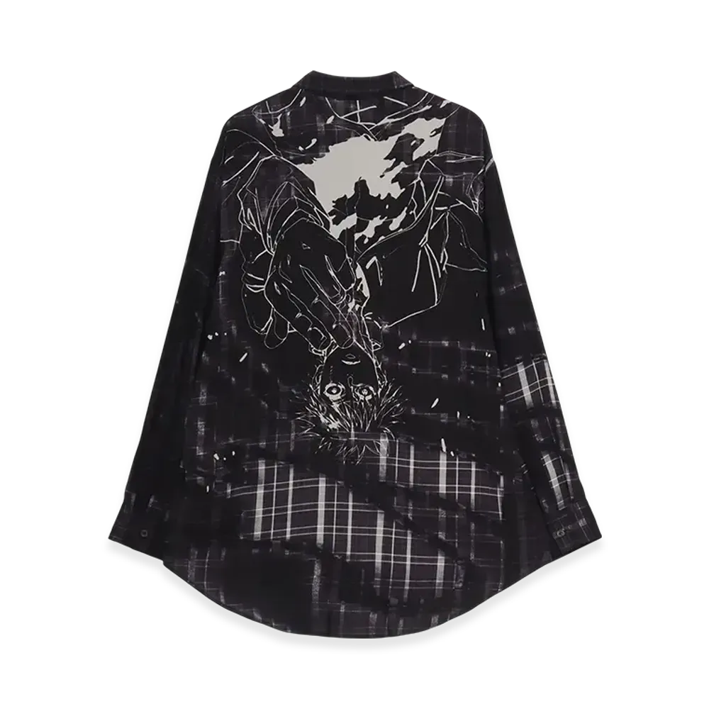 Ground Y x JUJUTSU KAISEN Gojo Check Shirt "Black"