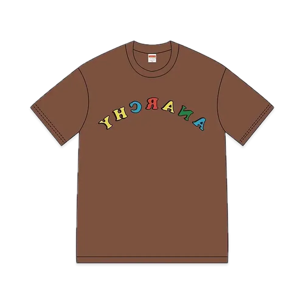 Supreme Jamie Reid Anarchy Tee "Brown"