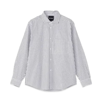 Goldwin Striped Comfortable Shirt (Unisex) "Blue Stripe"