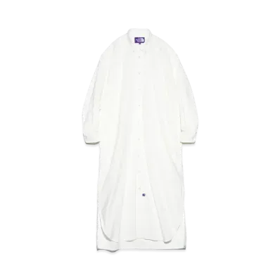 The North Face PURPLE LABEL Button Down Field Shirt Dress "White"