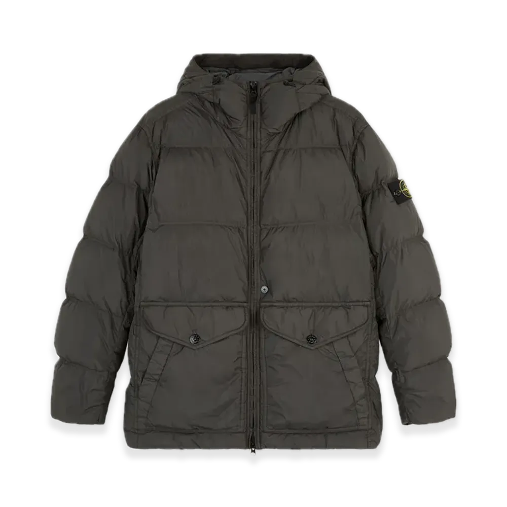 Stone Island 40723 Crinkle Reps R-NY "Lead Gray"