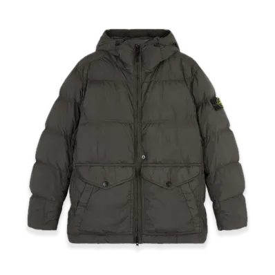 Stone Island 40723 Crinkle Reps R-NY "Lead Gray"