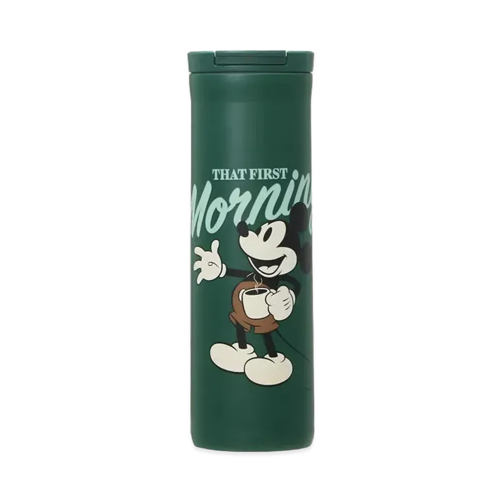 STARBUCKS DISNEY Mickey Flip Lid Stainless Bottle "Green"
