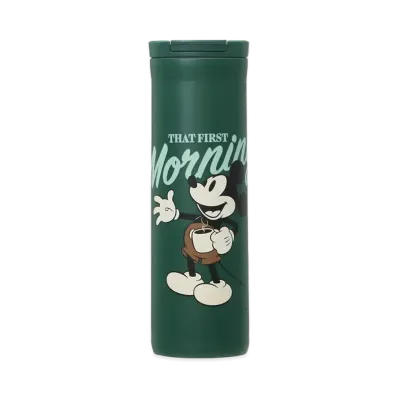 STARBUCKS DISNEY Mickey Flip Lid Stainless Bottle "Green"