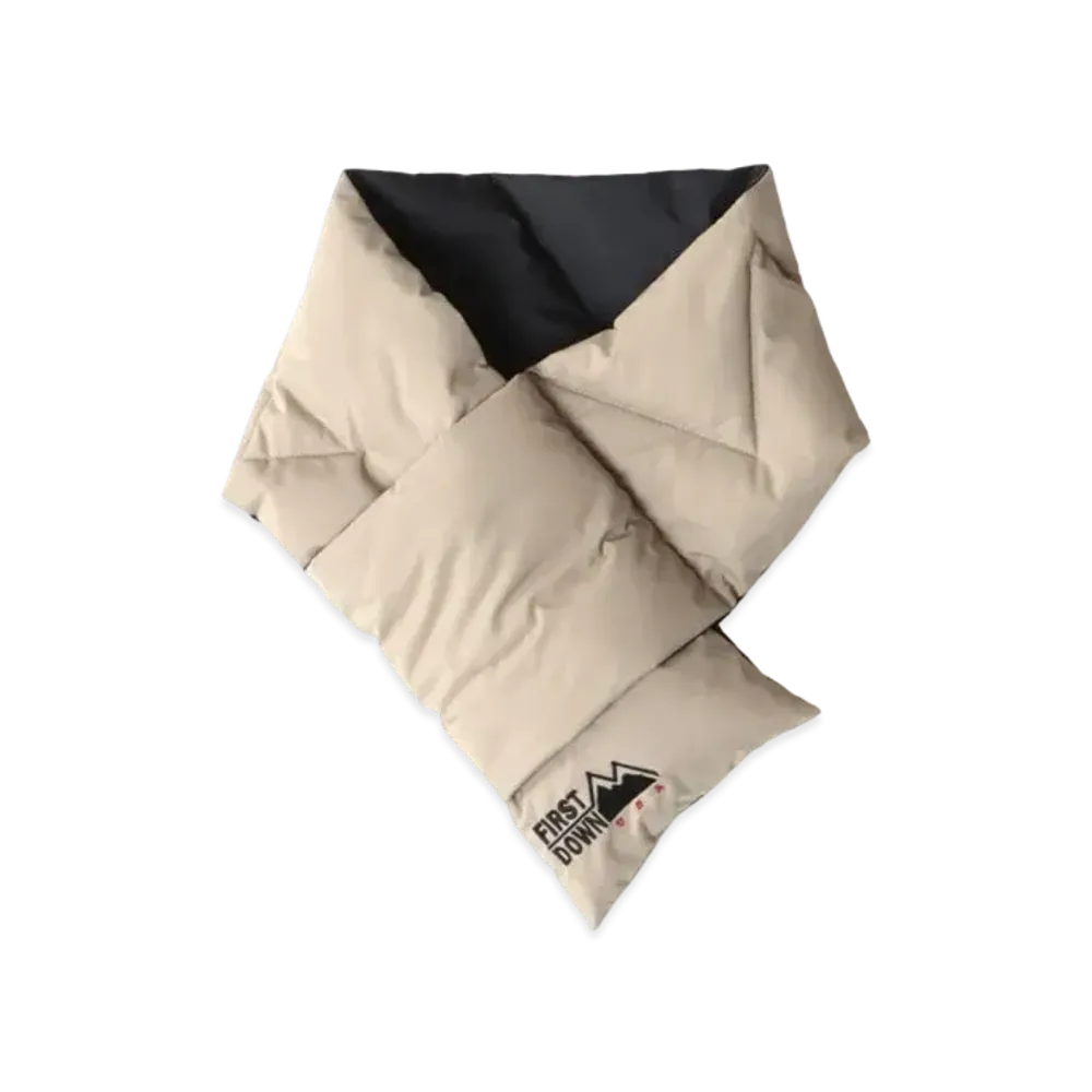 FIRST DOWN DOWN SCARF "Taupe"