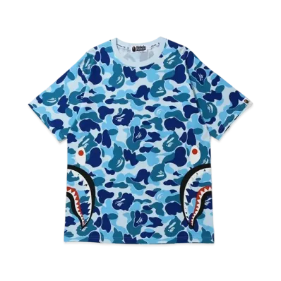 A BATHING APE ABC Camo Side Shark Tee "Blue"