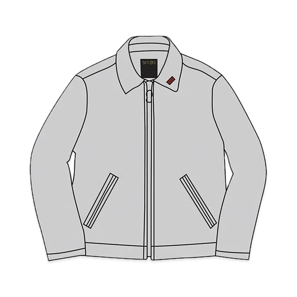 Supreme x Schott Leather Work Jacket "Grey"