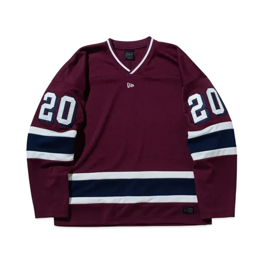 NEW ERA BLACK LABEL SS25 Hockey Shirt "Maroon"
