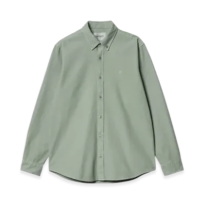 Carhartt WIP Bolton Shirt "Glassy Teal Garment Dyed"