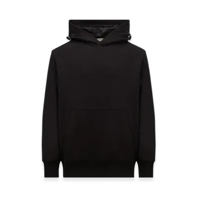MONCLER Adjustable Cotton Hoodie "Black"
