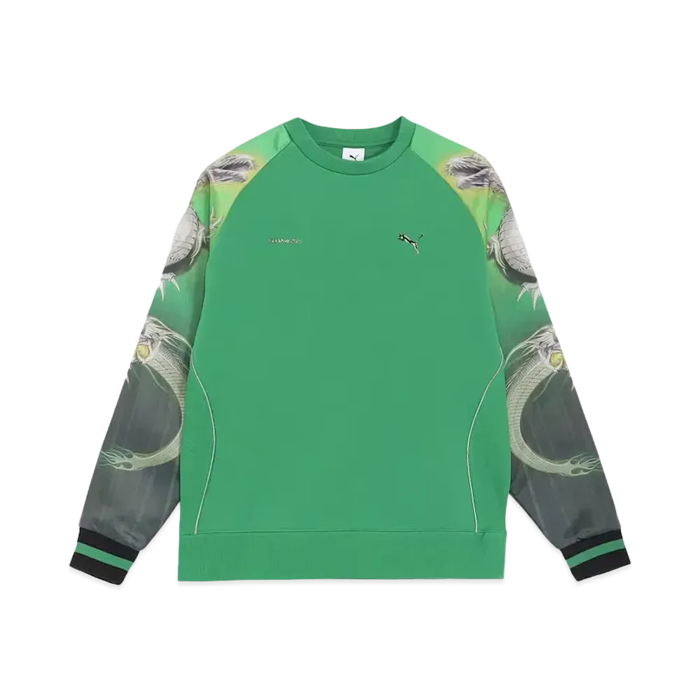 PUMA x SORAYAMA Graphic Crew Neck Sweat "Archive Green"