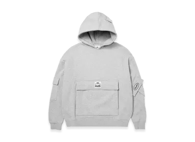HUF x PROCLUB Multi Pocket Hoodie "Heather Grey"
