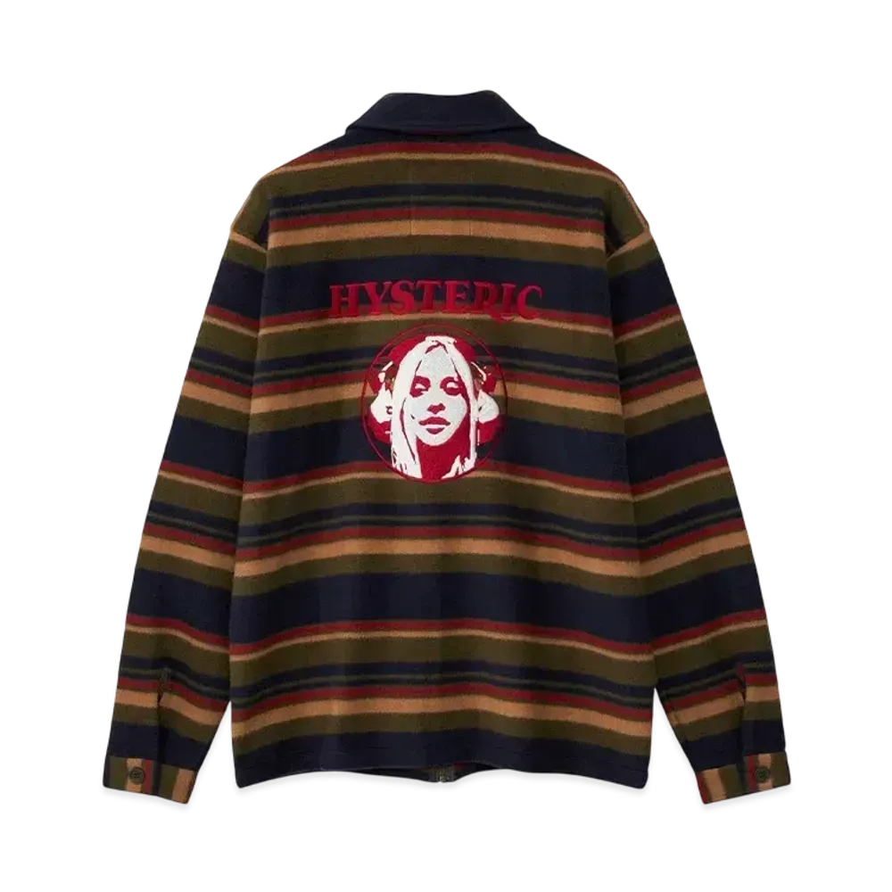 HYSTERIC GLAMOUR Sound Of The Future Embroidered Work Jacket "Green"