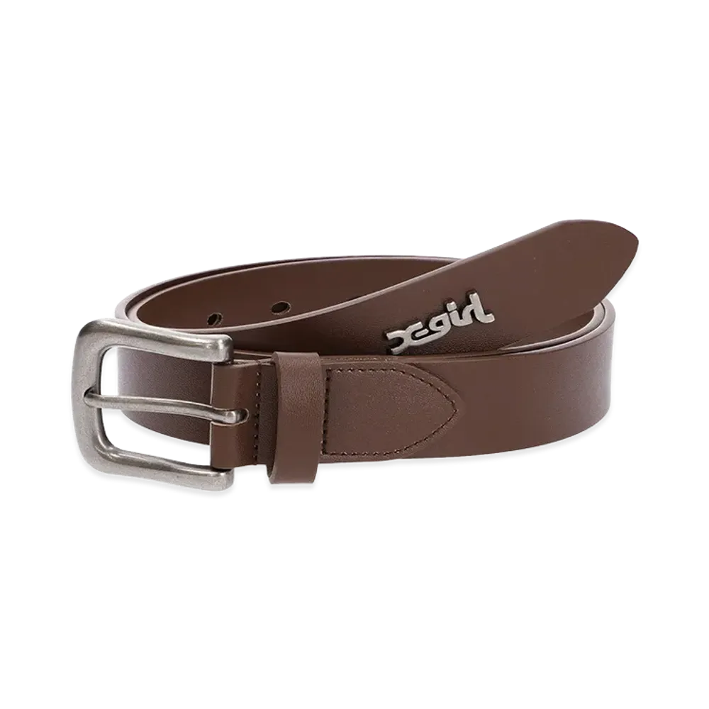 X-Girl Women's Mills Logo Belt "Brown"