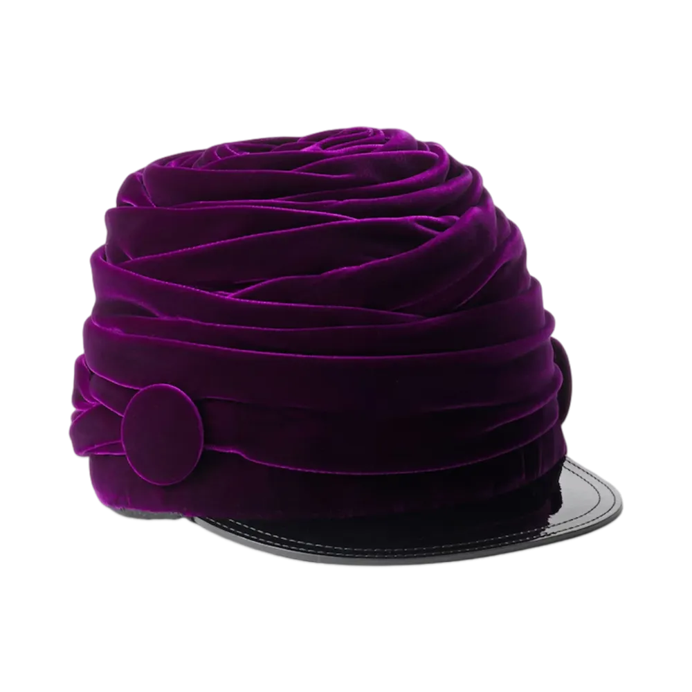 PRADA Velvet Hat "Purple"