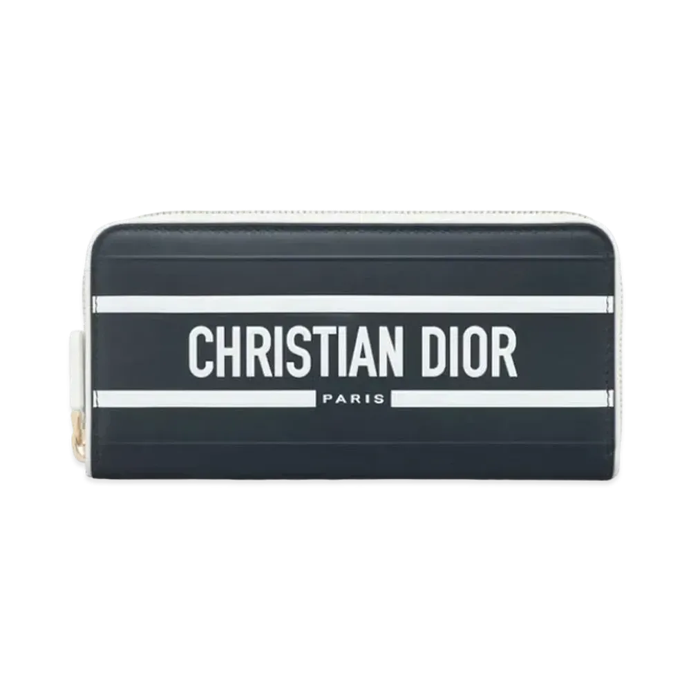 Dior Dior Vibe Voyageur Wallet Curfskin "Blue"