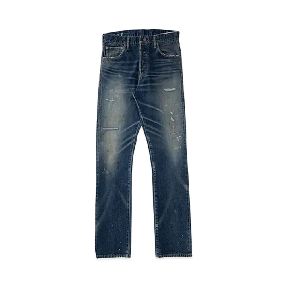 visvim SOCIAL SCULPTURE 16 DAMAGED-27 L32 "Denim"