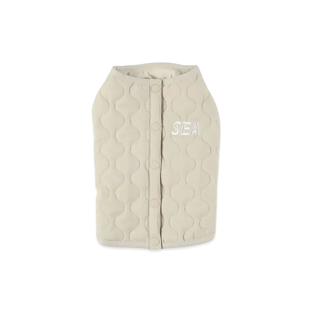 WIND AND SEA Dog Quliting Outer "Beige"