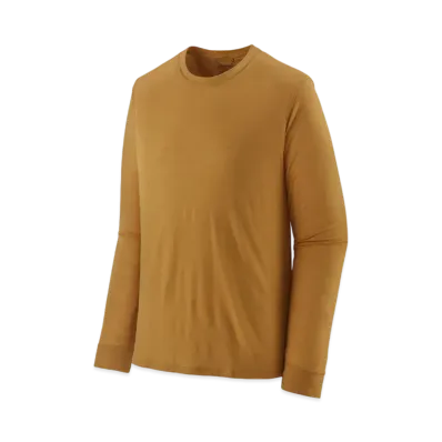 Patagonia Men's Longsleep Cap Cool Merino Shirt "Gold"