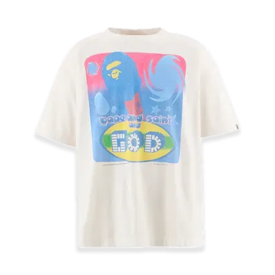 SAINT Mxxxxxx x A BATHING APE BAPE SS Tee God "White"