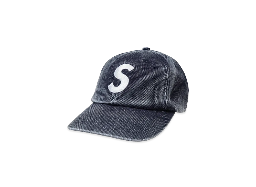 Supreme Pigment Coated S Logo 6-Panel "Navy"