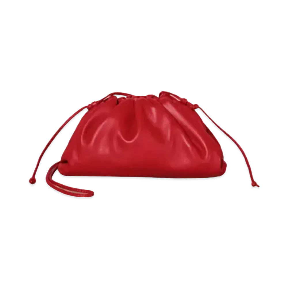 Bottega Veneta Mini The Pouch "Bright Red"