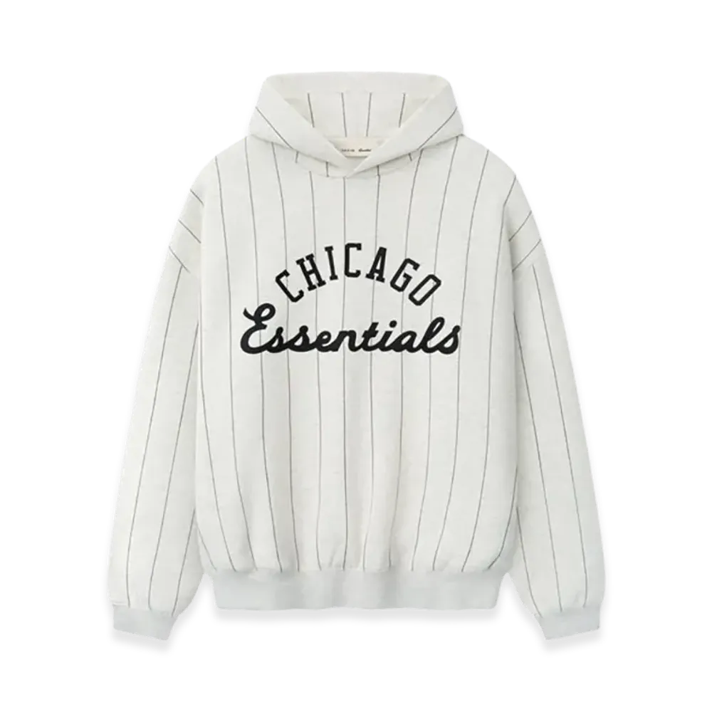 FEAR OF GOD x MLB White Sox Sport Hoodie "Oatmeal Heather W Black Pinstripes"