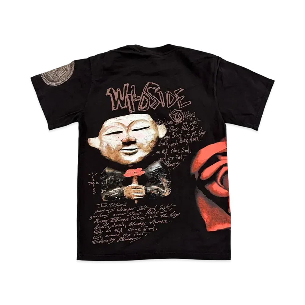 Travis Scott Cactus Jack x Yohji Yamamoto WILDSIDE Tee "Black"