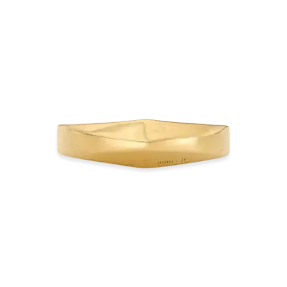 Jimmy Choo Diamond Signet Ring "Gold"