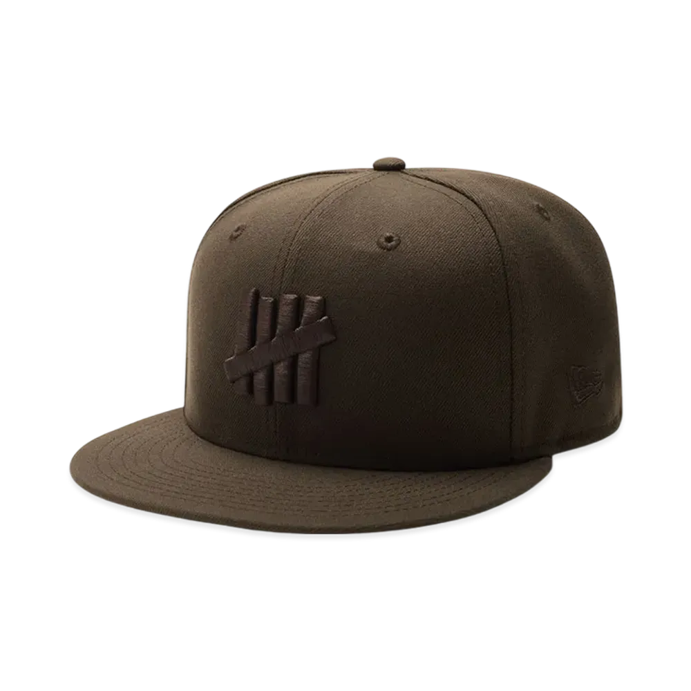 UNDEFEATED x New Era Monochrome Icon Fitted "Brown"