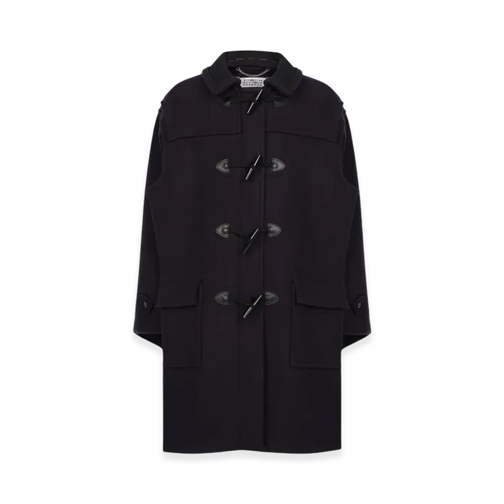Maison Margiela Women's Wool Coat "Blue Stripes"