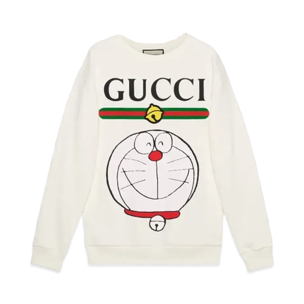 GUCCI x Doraemon Sherry Line Crewneck Sweatshirt "White"