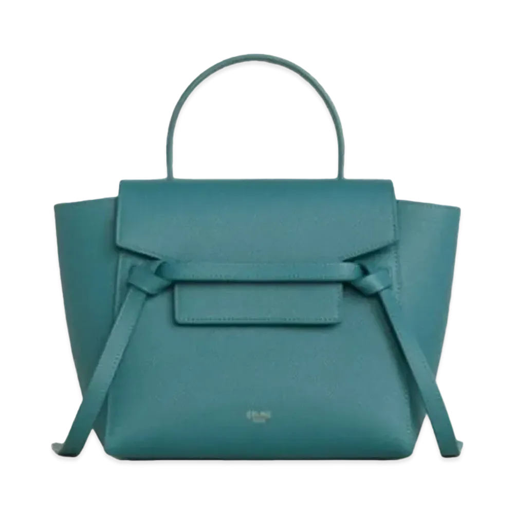 CELINE Nano Belt bag in Grained Calfskin "Prussian Blue"