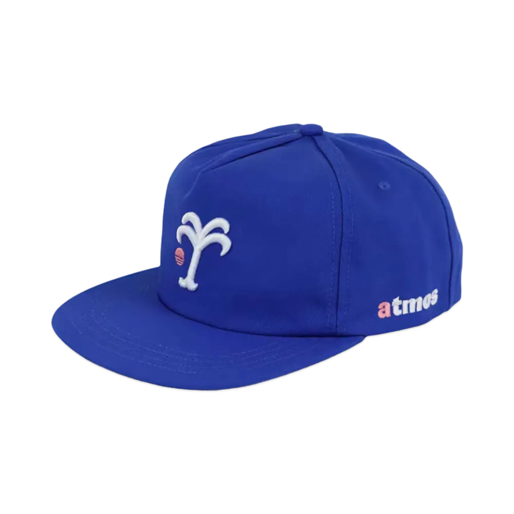 atmos x Gandhi x Toproc dress Relax-logo Snapback "Royal Blue"