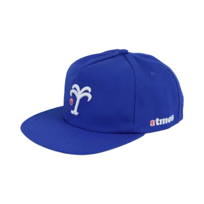 atmos x Gandhi x Toproc dress Relax-logo Snapback "Royal Blue"
